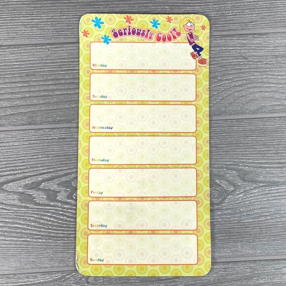 Vintage Disney Lizzie McGuire Weekly Planner Memo Dry Erase Board Magnet Planner - Picture 1 of 10